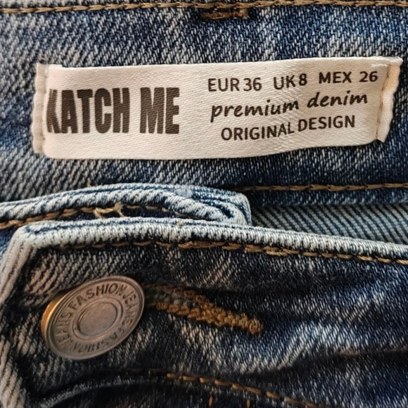 Katch Me Women's Premium Denim Light Wash Wide Leg Jeans EUR 36 / US 4-6 - Picture 8 of 11